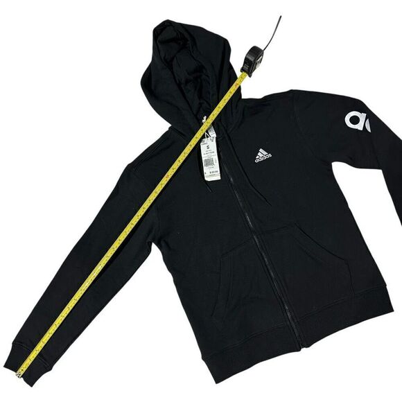 Adidas Women's Essentials Logo Full-zip Hoodie Size Small - Picture 5 of 11